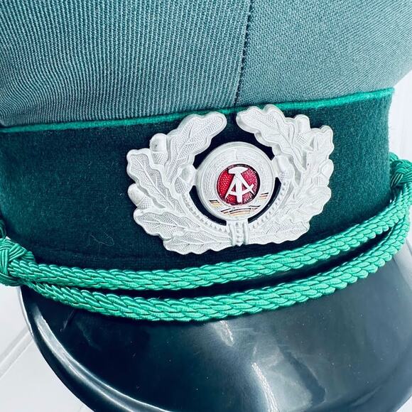 Vintage East German Transportation Police Officer Visor Cap TRAPO Communist DDR - Picture 5 of 7